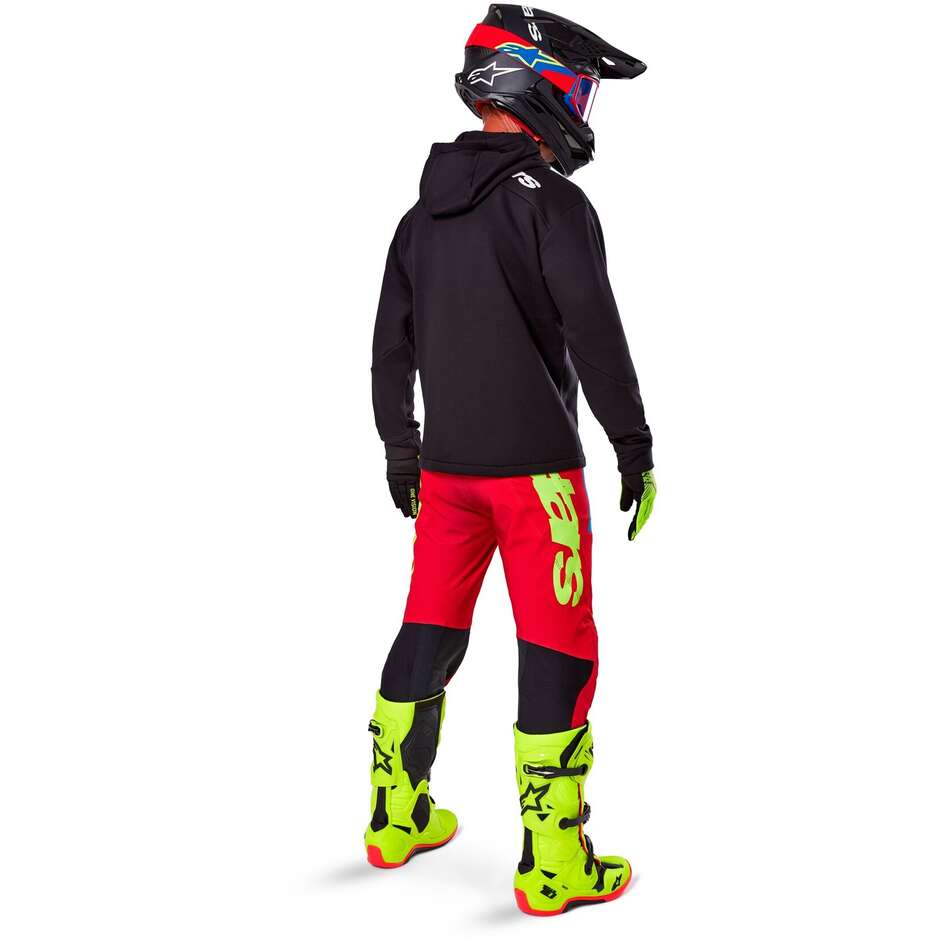 Felpa Moto Cross Enduro Alpinestars RACER MX FLEECE Nero
